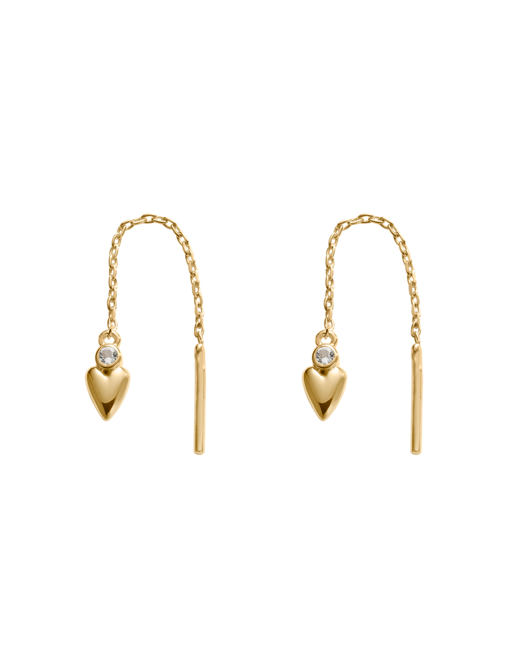 ABODE HEART THREADER (18K GOLD PLATED)