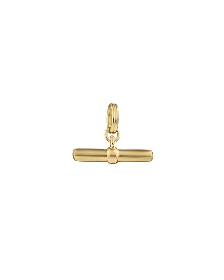 ALIGN T-BAR CHARM (9K GOLD)