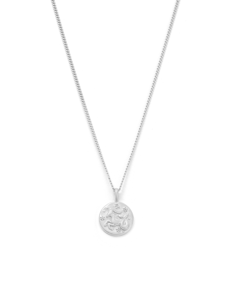 CAPRICORN PETITE ZODIAC NECKLACE (STERLING SILVER) IMAGE 1