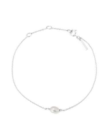 Silver Pearl Bracelets