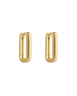 ELEMENTAL HOOPS (18K GOLD PLATED) IMAGE 1