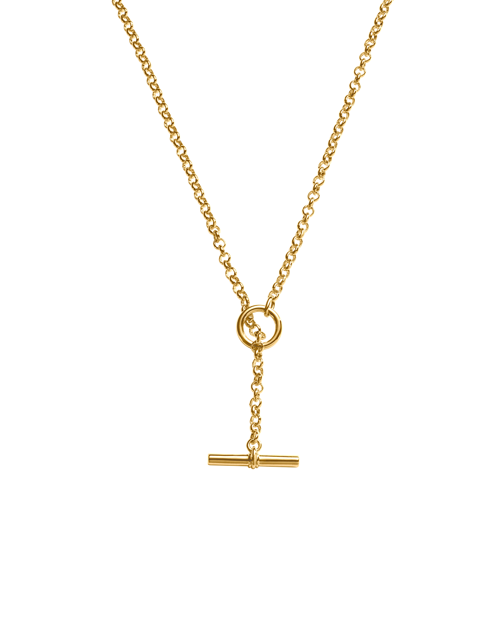 EVOLVE T-BAR NECKLACE (18K GOLD PLATED)