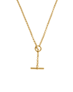 EVOLVE T-BAR NECKLACE (18K GOLD PLATED)