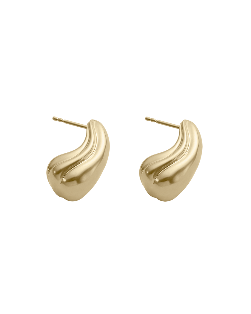 FLOAT OVERSIZED STUDS (18K GOLD PLATED)