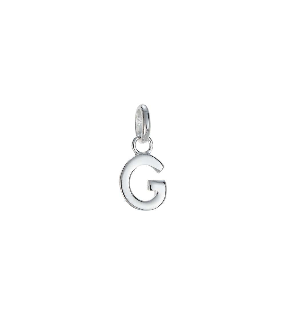 OUTLINE INITIAL A-Z (STERLING SILVER)