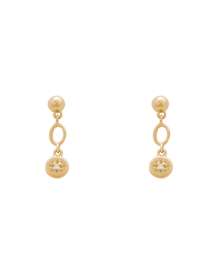 GUIDING STAR EARRINGS (18K GOLD PLATED)
