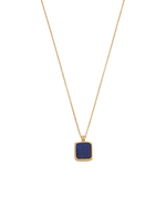 LAPIS PENDANT NECKLACE (18K GOLD VERMEIL)