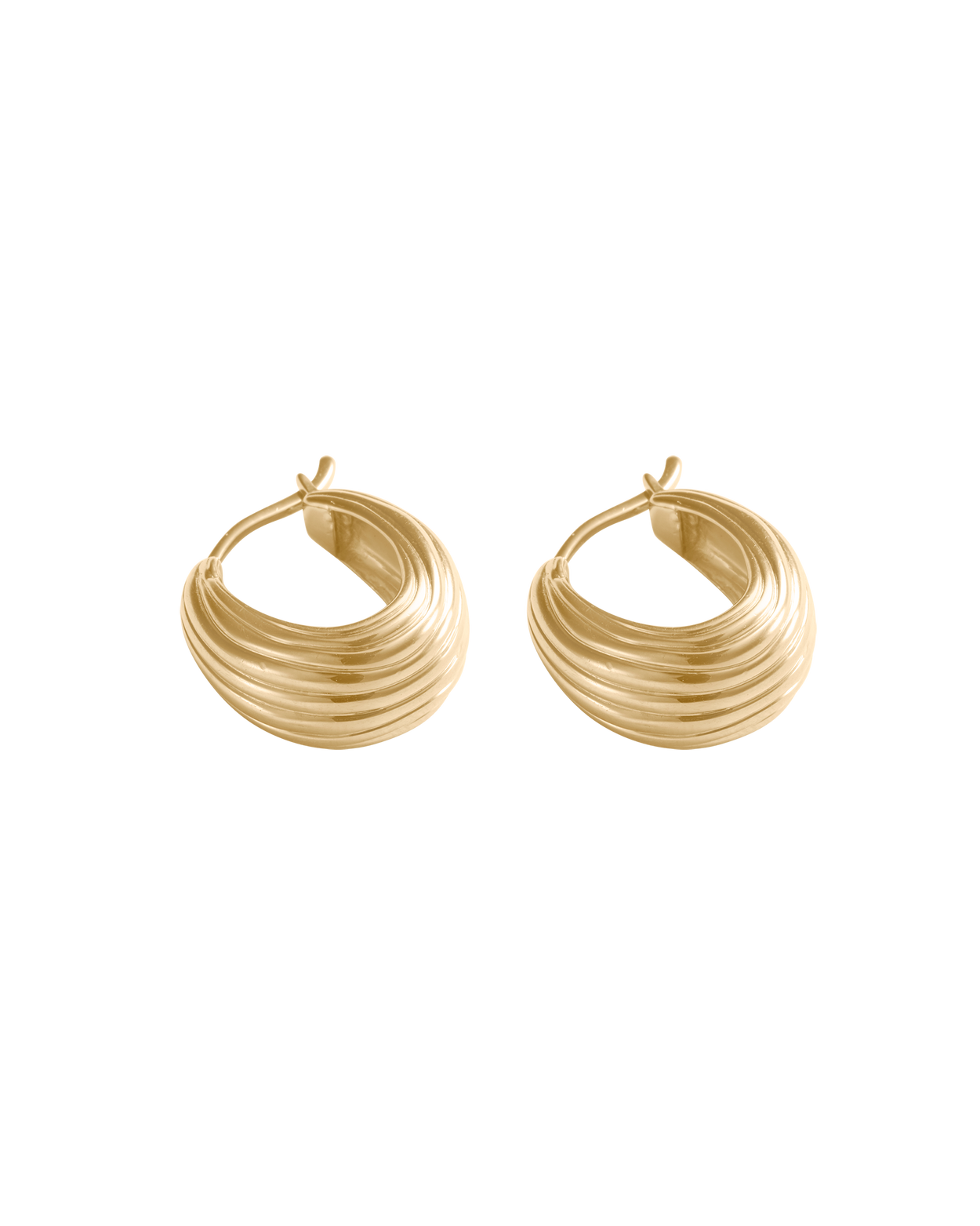 MONDO HOOPS (18K GOLD PLATED) IMAGE 4