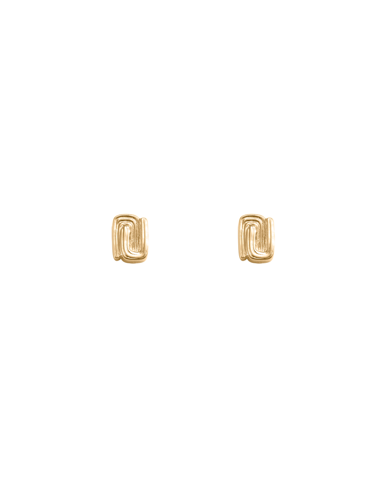 MONDO STUDS (18K GOLD PLATED) IMAGE 1
