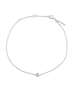 PETITE BIRTHSTONE BRACELET (STERLING SILVER) OCTOBER