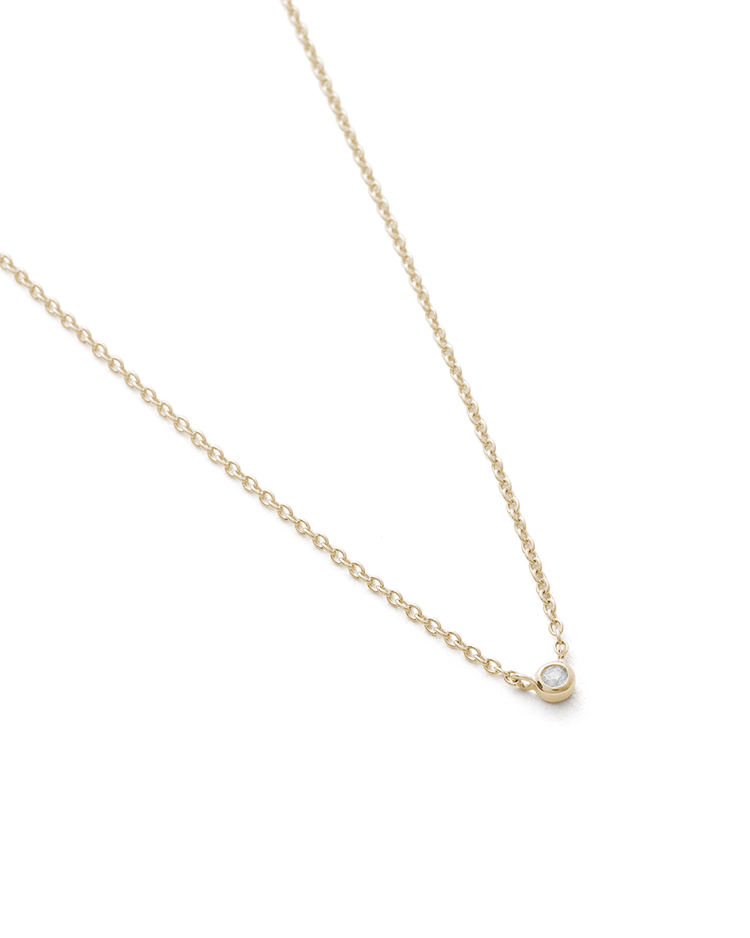 PETITE DIAMOND NECKLACE (9K GOLD) IMAGE 4