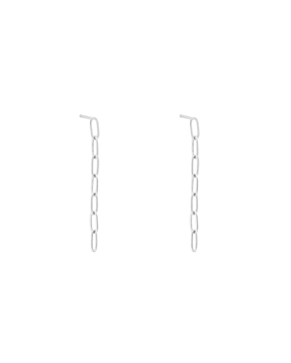 RUE CHAIN EARRING (STERLING SILVER)