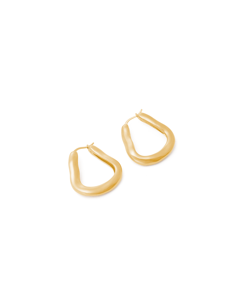 SHIFT HOOPS (18K GOLD PLATED)