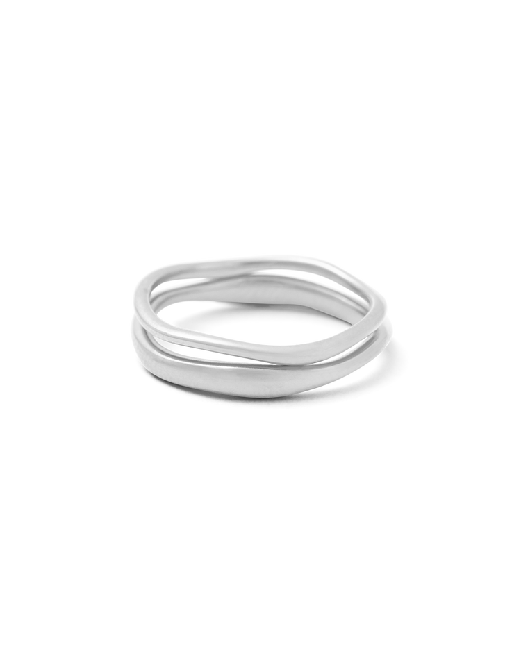 SHIFT STACKING RING (STERLING SILVER)