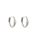 STILLNESS TOPAZ HOOPS (STERLING SILVER)