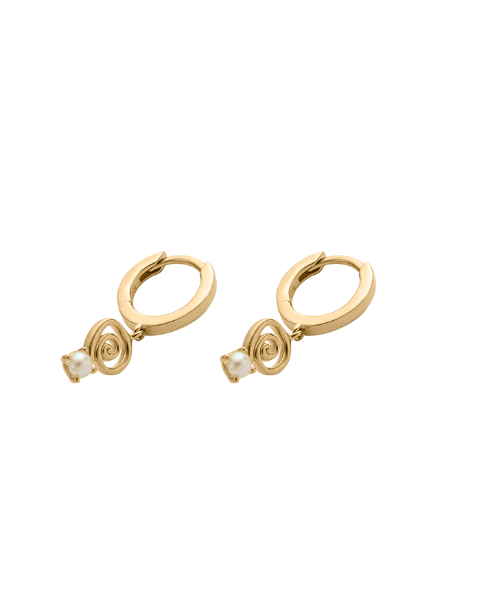 SWEET ESCAPE HOOPS (18K GOLD PLATED)