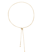 VESSEL LARIAT NECKLACE (18K GOLD PLATED)