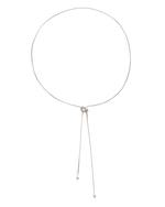 VESSEL LARIAT NECKLACE (STERLING SILVER)