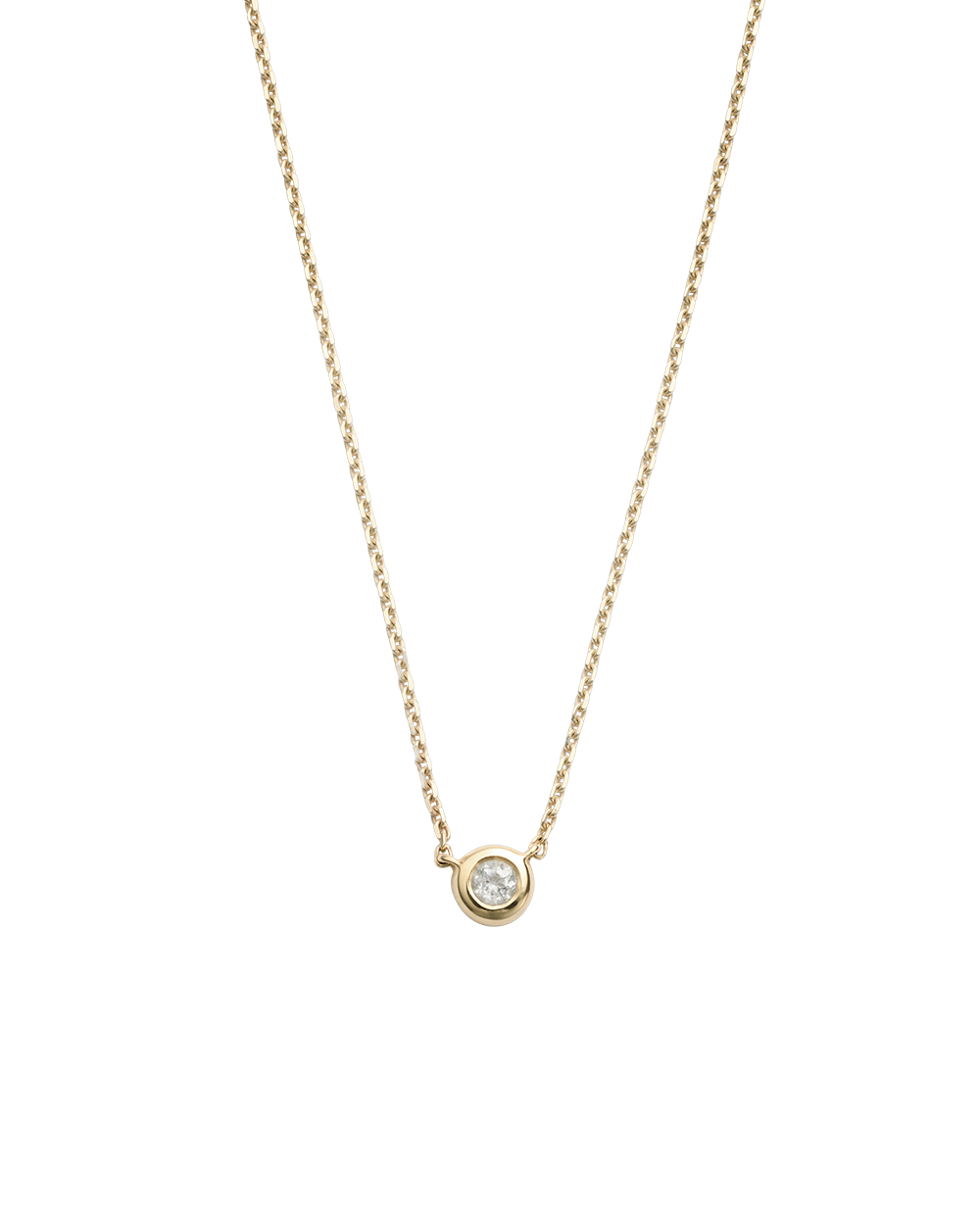 PETITE BIRTHSTONE NECKLACE (9K GOLD)