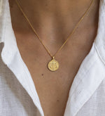 LIBRA ZODIAC NECKLACE (18K GOLD VERMEIL) - IMAGE 2