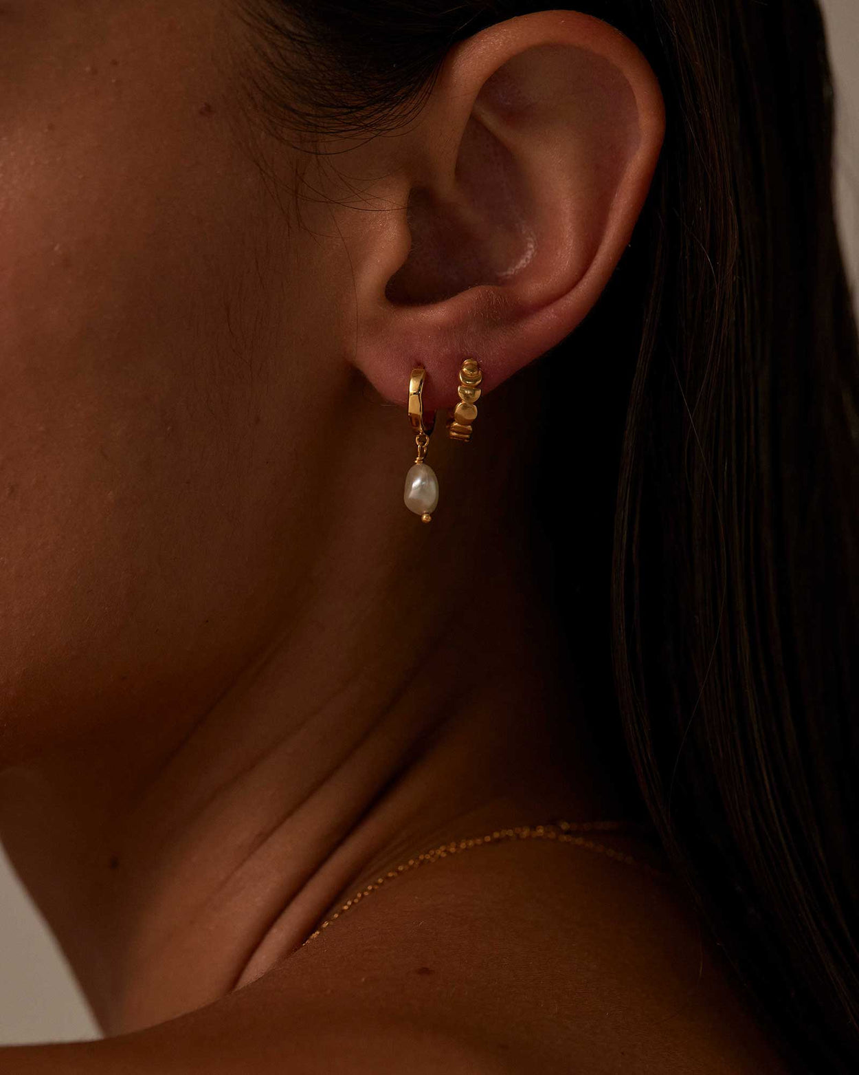 SOLSTICE HOOPS (18K GOLD PLATED)