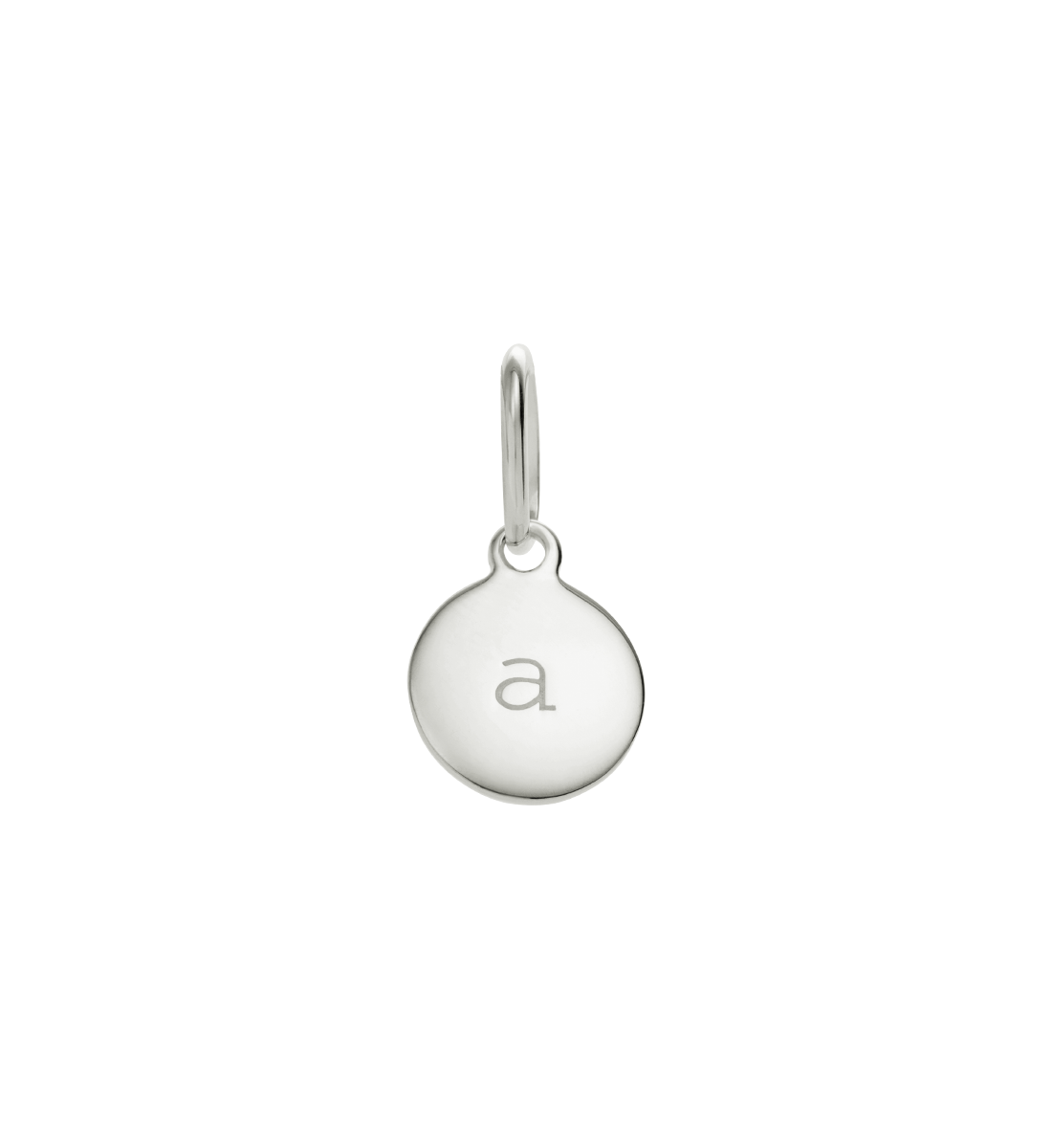 CIRCLE INITIAL A-Z (STERLING SILVER) - IMAGE 1