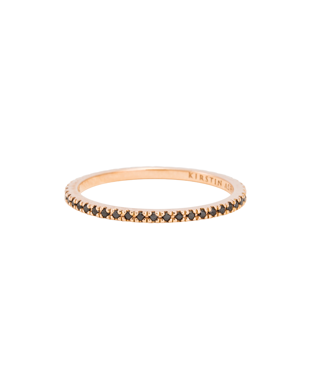 Avignon - 14k Rose Gold 0.42 Carat Round Eternity Band Natural Diamond  Anniversary Ring @ $1475| Gabriel & Co.