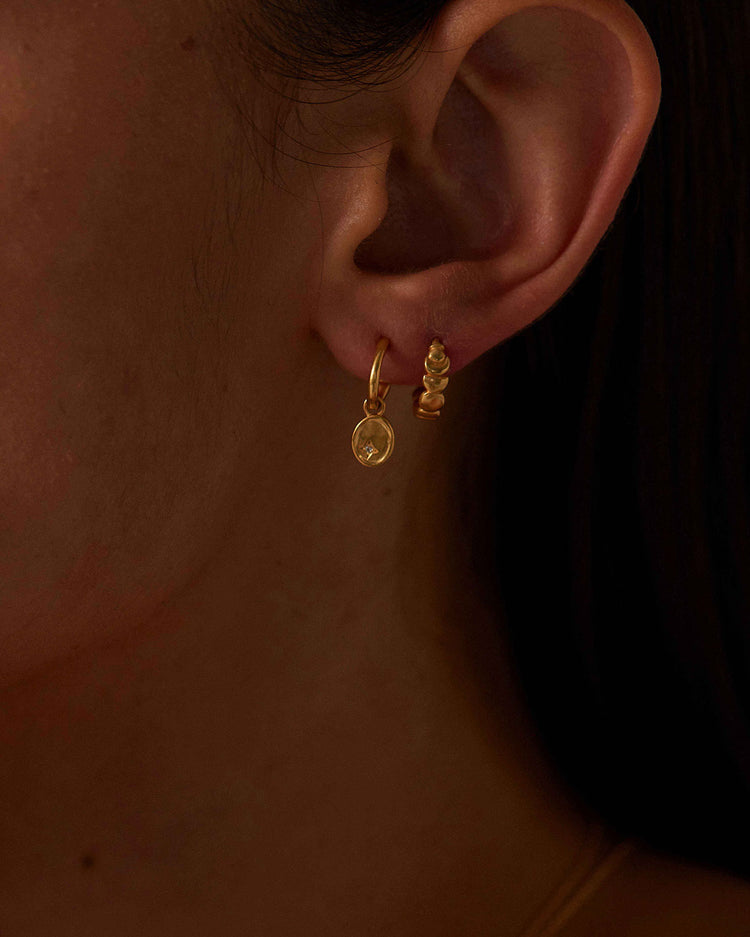 ALIGN HOOPS (18K GOLD PLATED)