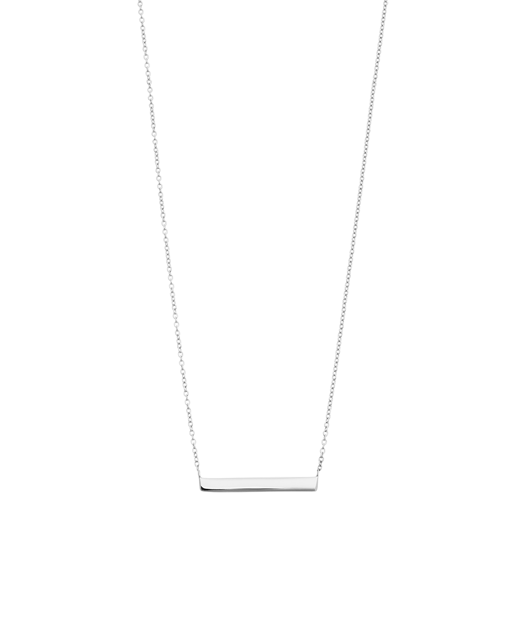 ENGRAVABLE BAR NECKLACE (STERLING SILVER)