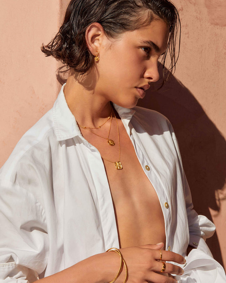 SOLIS COIN NECKLACE (18K GOLD VERMEIL)