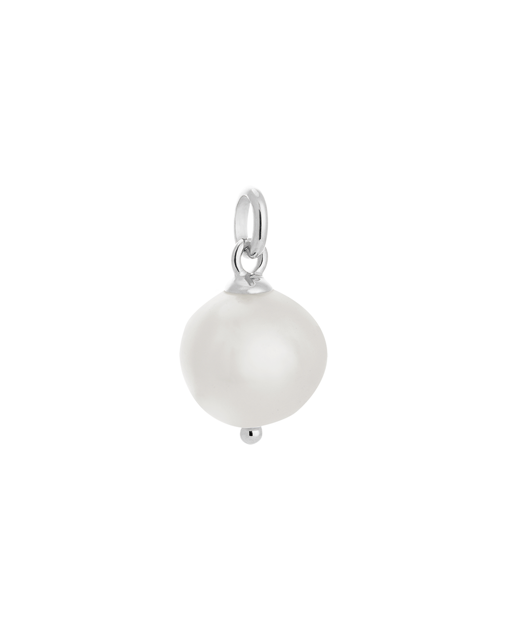 LARGE FRESHWATER PEARL (STERLING SILVER) - IMAGE 1