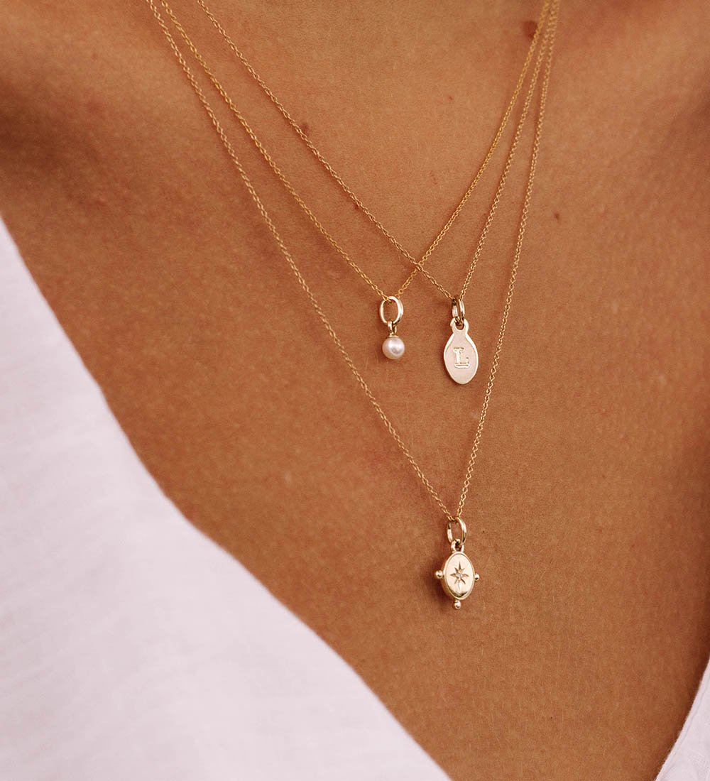 Fine Floating Diamond Necklace | 14ct White Gold | Missoma