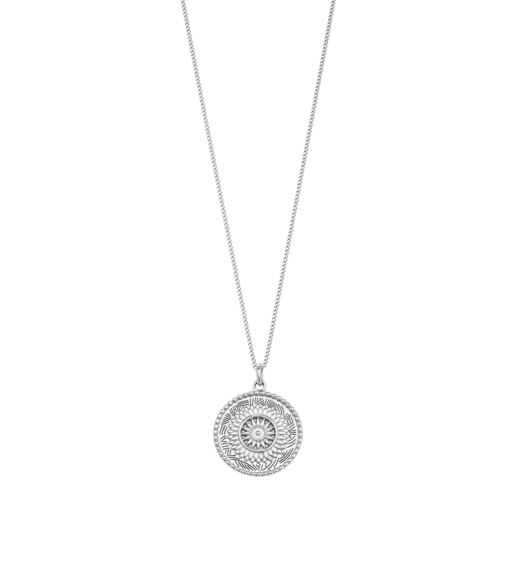 TRAVELLER COIN NECKLACE (STERLING SILVER) - IMAGE 1