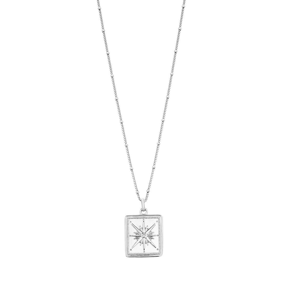 TRUE NORTH COIN NECKLACE (STERLING SILVER) - IMAGE 1