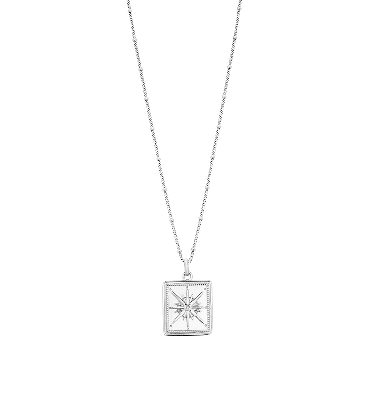 TRUE NORTH COIN NECKLACE (STERLING SILVER) - IMAGE 1