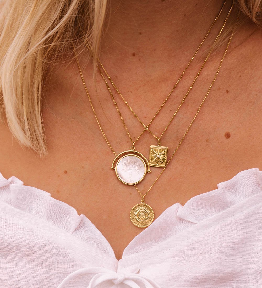 EXCLUSIVE PERSONALIZED DOUBLE COIN NECKLACE | Ora Gift