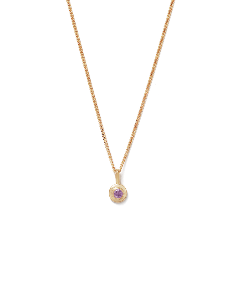 BIRTHSTONE NECKLACE (18K GOLD VERMEIL)