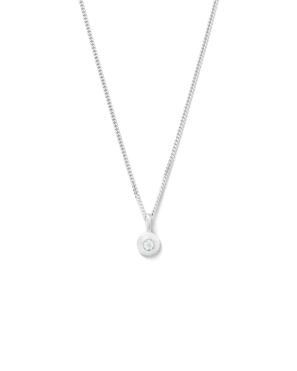 Aquamarine birthstone necklace deals