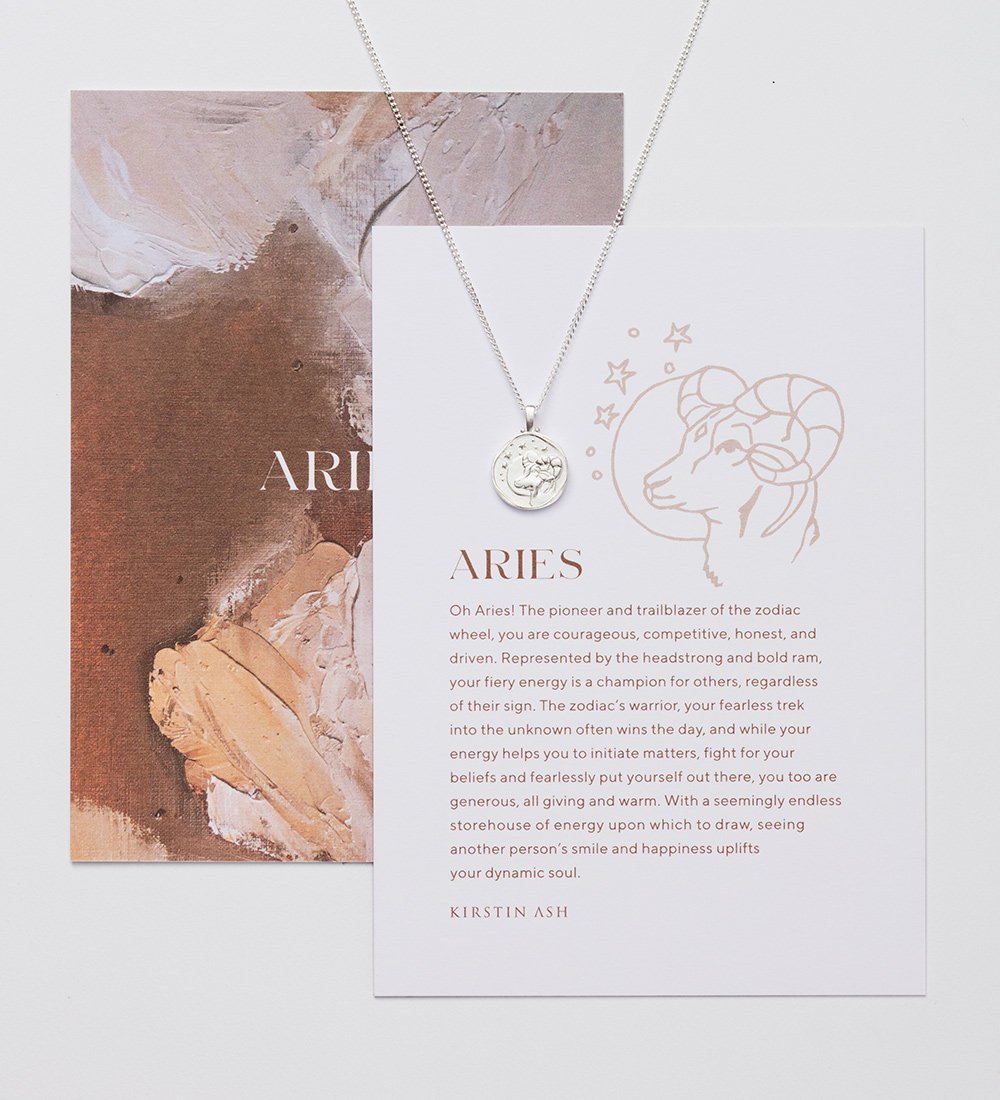 ARIES ZODIAC NECKLACE (STERLING SILVER) - IMAGE 3