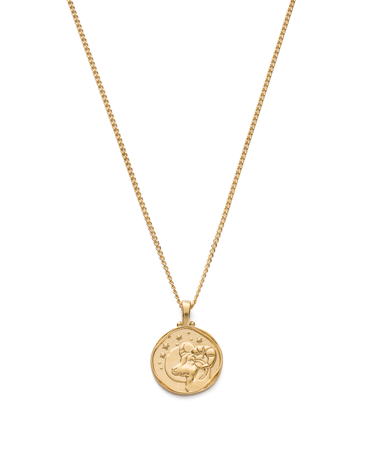 ARIES ZODIAC NECKLACE (18K GOLD VERMEIL) - IMAGE 1