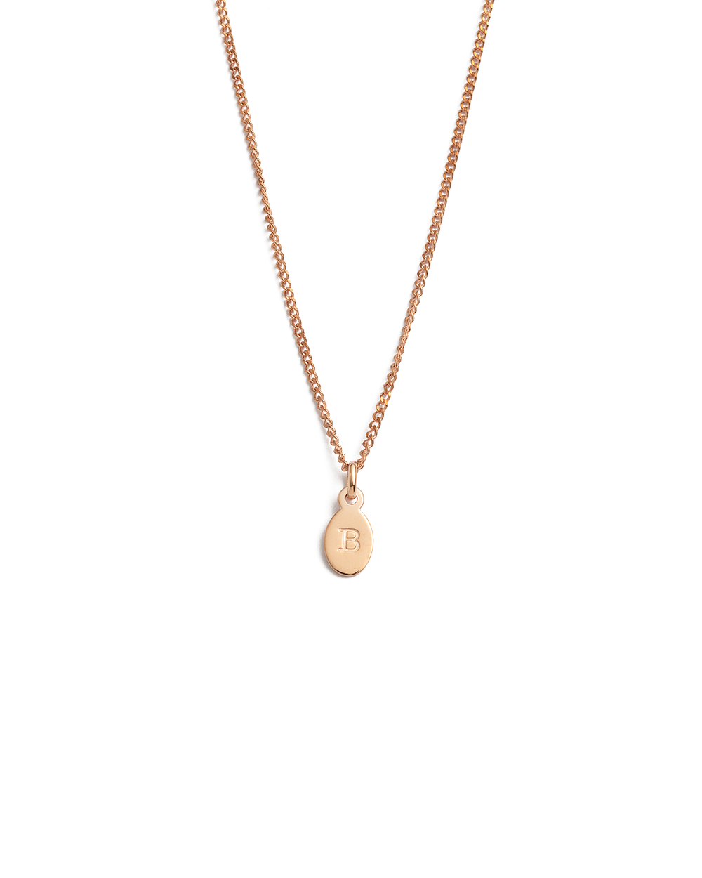 INITIAL NECKLACE A-Z (18K ROSE GOLD VERMEIL)