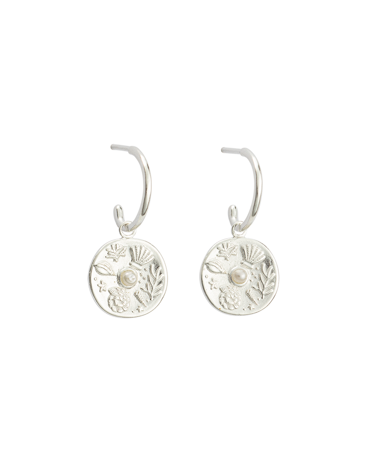 BY THE SEA HOOPS (STERLING SILVER) - IMAGE 1