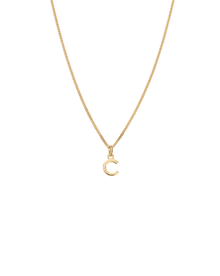 OUTLINE INITIAL NECKLACE A-Z (18K GOLD VERMEIL) IMAGE 5