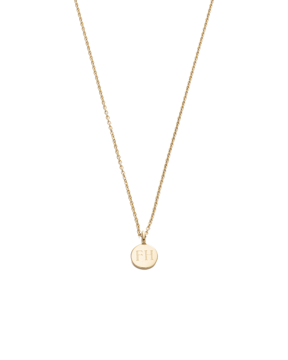 CLASSIC CIRCLE NECKLACE (9K GOLD) - IMAGE 5