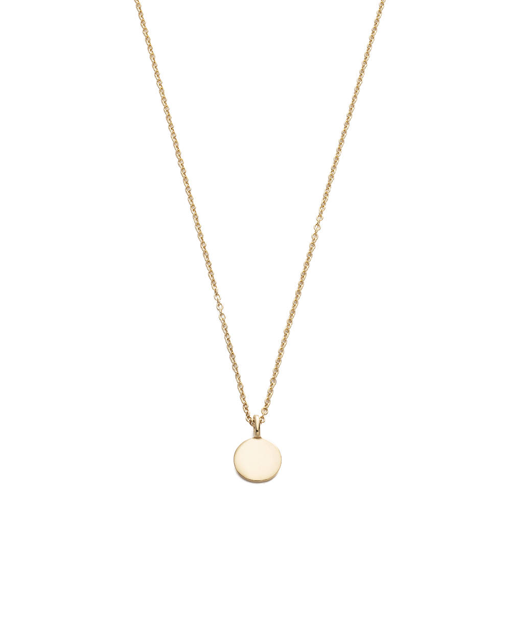 CLASSIC CIRCLE NECKLACE (9K GOLD) - IMAGE 1