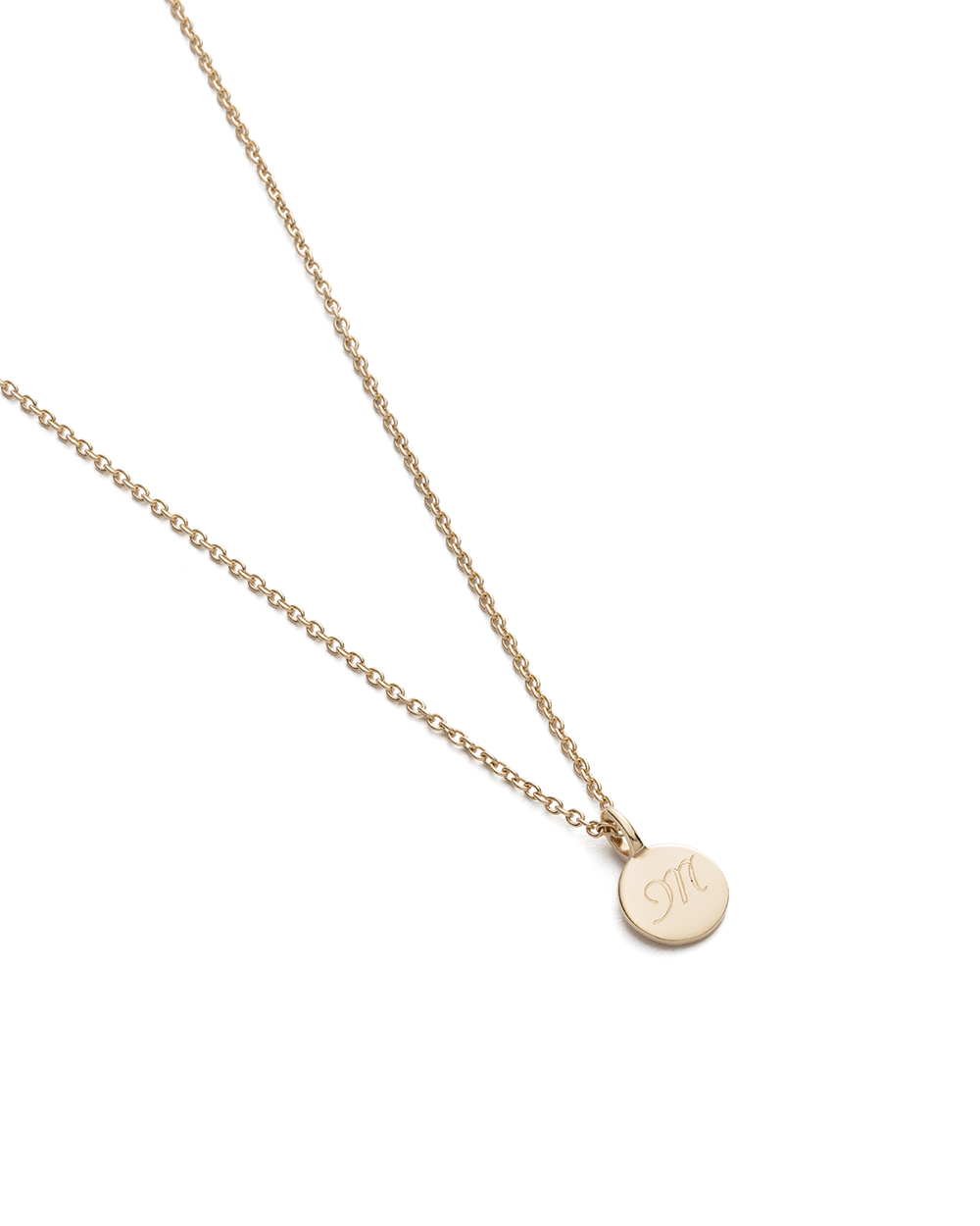 CLASSIC CIRCLE NECKLACE (9K GOLD) - IMAGE 4