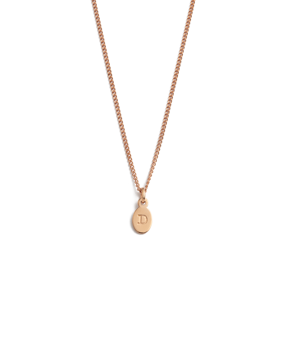 INITIAL NECKLACE A-Z (18K ROSE GOLD VERMEIL)