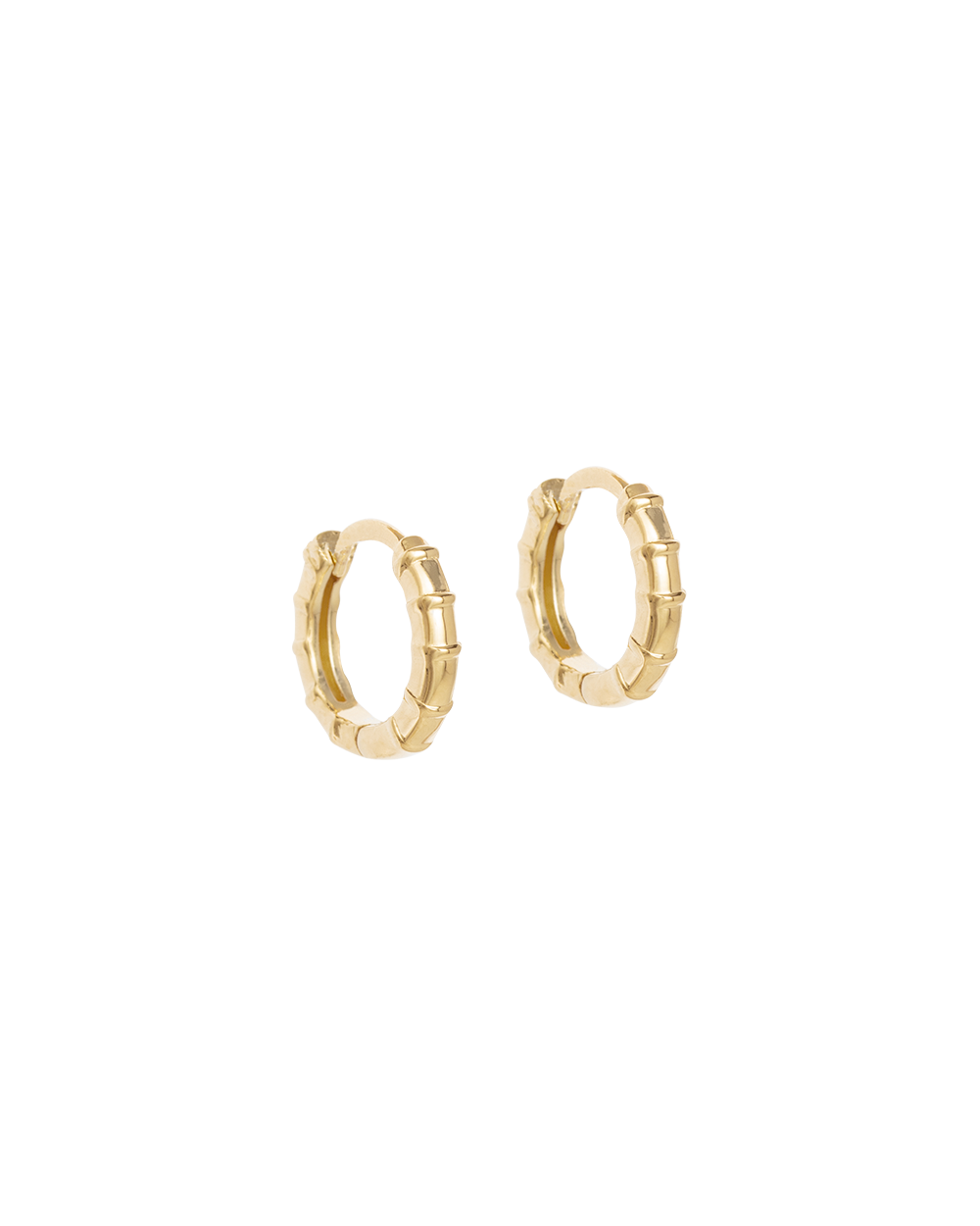 DECO HOOPS (18K GOLD PLATED) - IMAGE 1