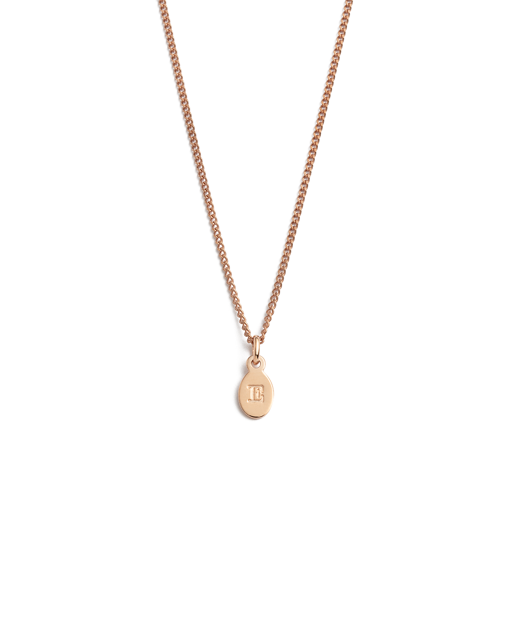 INITIAL NECKLACE A-Z (18K ROSE GOLD VERMEIL)