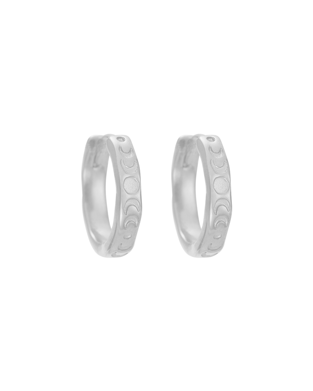 ECLIPSE HOOPS (STERLING SILVER)